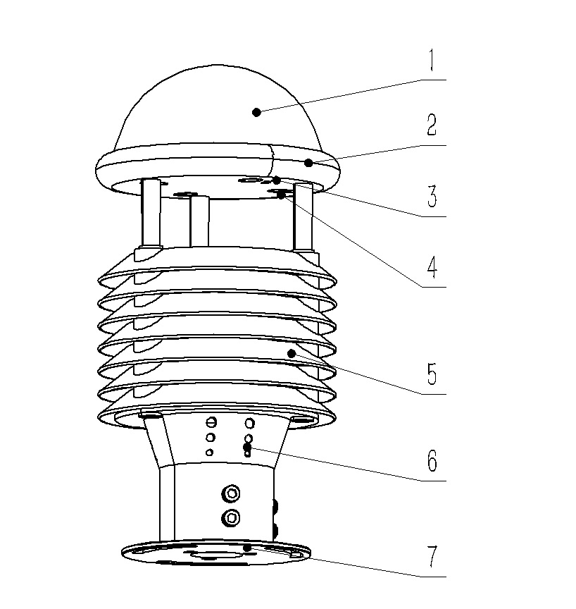 多要素气象传感器产品结构图